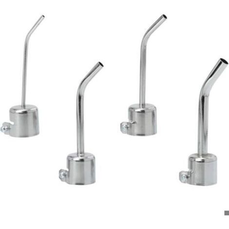 4 Pièces Embouts de Chaud Alliage Aluminium Buses Coudées Allongées pour Station Soudage et Brasage Air Chaud Accessoires Poly (1/5)