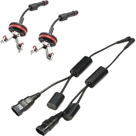 jeu d'ampoules LED blanches H8 6W « Angel Eyes » pour BMW E90 E92 E93 E89 E60 E70 (1/5)