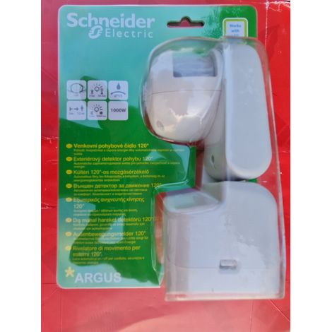 DETECTEUR de MOUVEMENTS 12m 120¨‚àû IP55 1000W SCHNEIDER CCTR1PB04