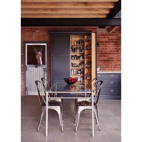 Sticker porte, cheval sortant la tête de son box blanc en bois, 204 cm X 60 cm (1/5)