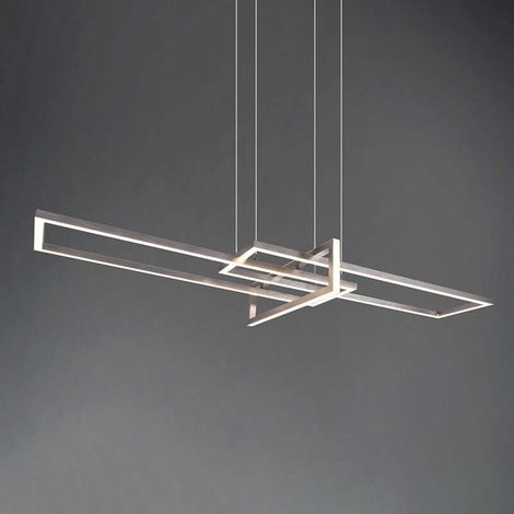 [GEBRAUCHT] B-Ware TRIO LIGHTING Hängeleuchte Salinas LED Pendelleuchte dimmbar nickel matt (1/2)