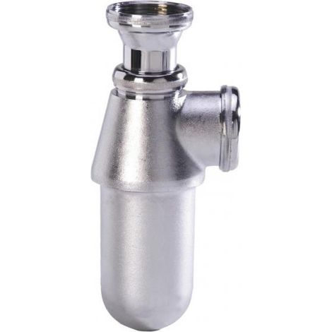 Siphon évier laiton chromé mat réglable (1/2)
