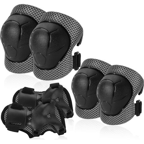 Équipement de protection pour enfants/jeunes - Genouillères, coudières et protège-poignets pour le roller, le patinage à roulettes et le skateboard - Kit de protections (1/4)