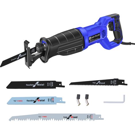 Scie sabre électrique Scie tigre électrique 900W avec 5 lames de scie