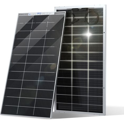 ECO-WORTHY 195W 12V Monocrystalline Bifacial Solar Panel Class Battery Charge for Caravan Home Off Grid