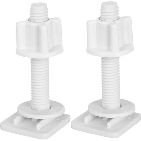 Kit de Boulons de Charnière pour Siège, Blanc, Abs, 2pcs (1/5)