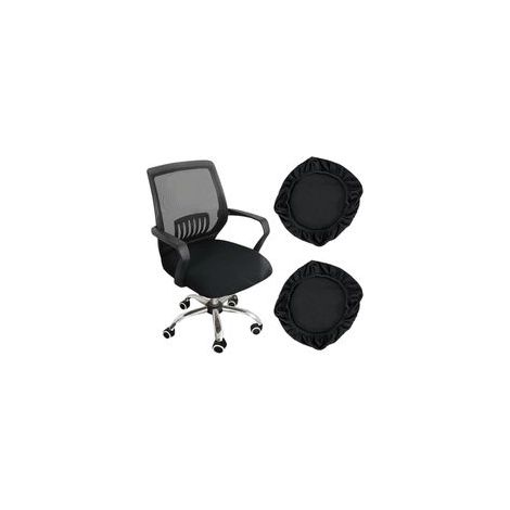 2 Housses de Chaise Élastiques, Housse Assise Chaise de Bureau, Housse Tabouret Pivotant, Couvre Chaise Salle a Manger,Housses de Siège de Chaise,Housse Chaise Bar Rond,Housse Coussin Chaise (1/5)