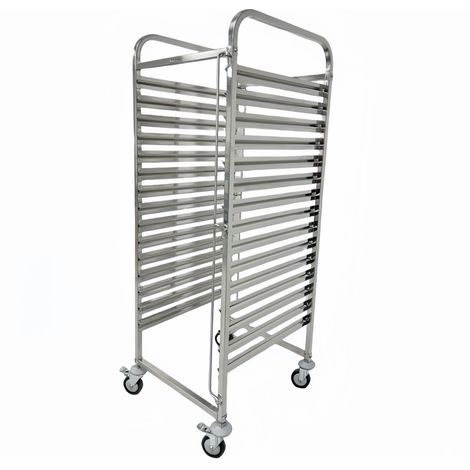 Chariot à échelles inox GN 2/1 - 15 niveaux PREMIUM - GOLDINOX (1/4)