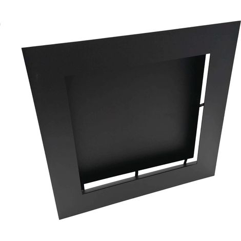 Grille d'air chaud Slot - 350 x 350 mm  Noir