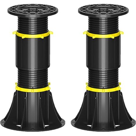2 höhenverstellbare Bettstützbeine 21-34 cm, Ersatz-Mittellattenstützbeine (1/4)