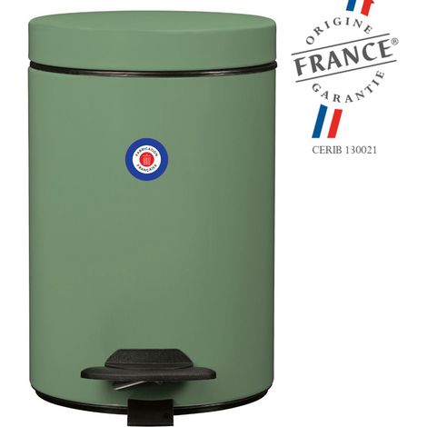 Poubelle de salle de bains à pédale 3L Fabriqué en France - CYJEU ROSSIGNOL