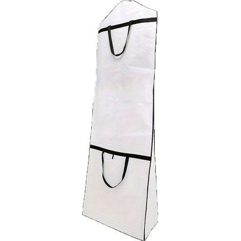 Housse anti-poussière adaptée aux robes de mariée et housse respirante pour vêtements/costumes — Housse de rangement adaptée aux vêtements — 180 x 60 x 30 cm (Blanc) (1/5)