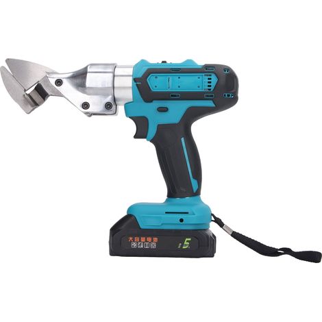 Ciseaux électriques sans fil à tête rotative haute vitesse, batterie lithium 21 V, pour la découpe du métal, prise UE 100-240 V CA (1/5)
