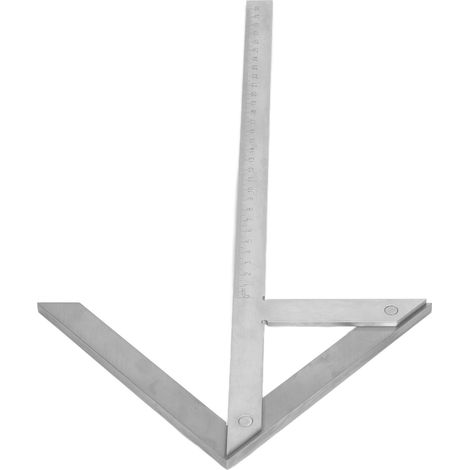 Rapporteur d'angle central, équerre de centrage, gabarit en acier au carbone, rapporteur 45°-90°, chercheur d'angle 300 x 180 mm (1/5)