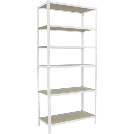 Simonrack Maderclick 6/300 scaffale bianco legno design