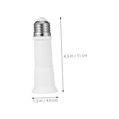 Rallonge Douille E27 à E27, Longueur Réglable, Installation Facile, en Métal et Pc, pour Lampe Maison et Bureau (1/5)