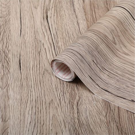 d-c-fix Pellicola Adesiva per mobili legno quercia rovere sabbia sanremo marrone PVC plastica vinile impermeabile decorativa per cucina, armadio, porta carta rivestimento 90 x 210 cm