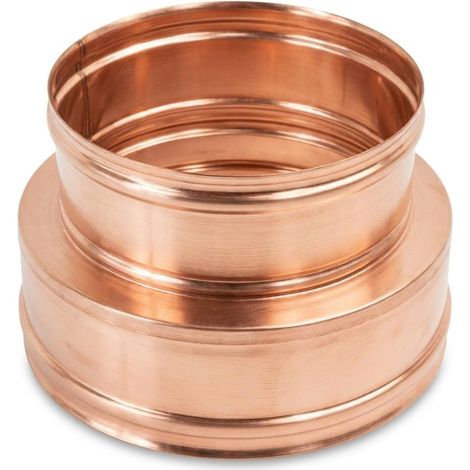 Maka Raccordo Doppia-Mono Parete Canna Fumaria Doppia Parete Aria Inox Rame Ø 150 mm (esterno 200) (1/5)