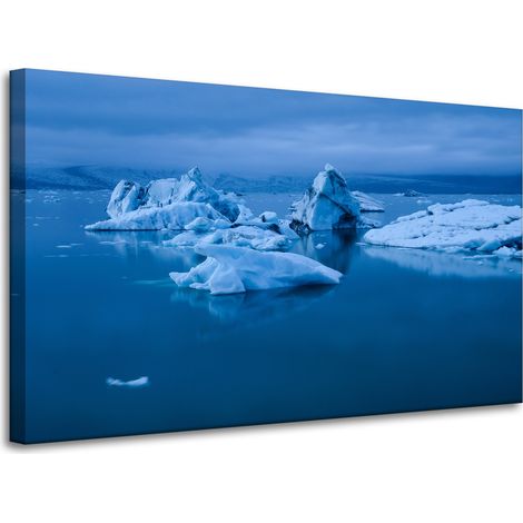 Lienzo impreso Naturaleza Islandia iceberg 100x60