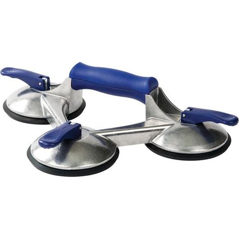 Ventouse BOHLE, triple VERIBOR blue line, capacite de charge 100 kg