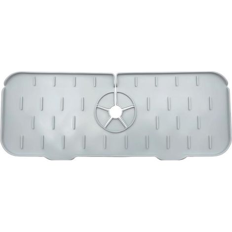 tapis D'gouttage Pour Poigne De Robinet (gris),tapis D'gouttage En Silicone Pour Vier,tapis De Schage,tapis De Schage Multifonctionnel Pour La Cui (1/4)