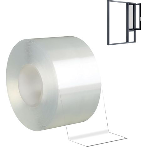 Joint Isolation Ruban D'étanchéité 10M x 5CM Etanchéité Instantanée Transparent Acrylique Puissant et Sans Trace pour Fenêtre Porte Anti Bruit Poussiè (1/5)
