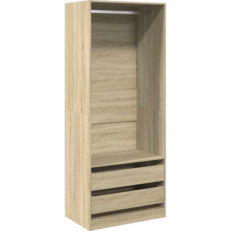Maison Exclusive - Armadio Rovere Sonoma 80x50x200 cm in Legno Multistrato