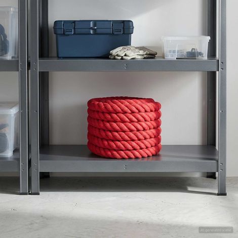 vidaXL Corda di Juta 30 mm Rosso 100% juta Tossa