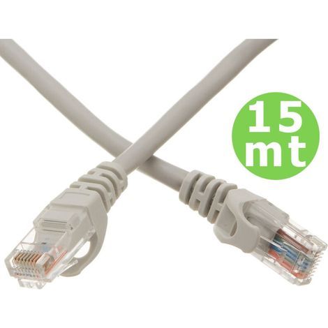 Câble Ethernet RJ45 - 5 Mètres - Catégorie 5 - Blanc - CCA - Pour Réseau Local