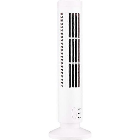 Ventilateur tour USB, ventilateur tour sans pales, mini climatiseur sur pied, ventilateur sur pied sans pales, blanc. (1/5)