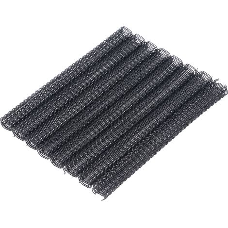 100 pièces Double boucle fil reliure épines 9/16 pouces 34 3:1 pas 120 feuille capacité A4 spirale bobine pour étudiant collègue noir (1/5)