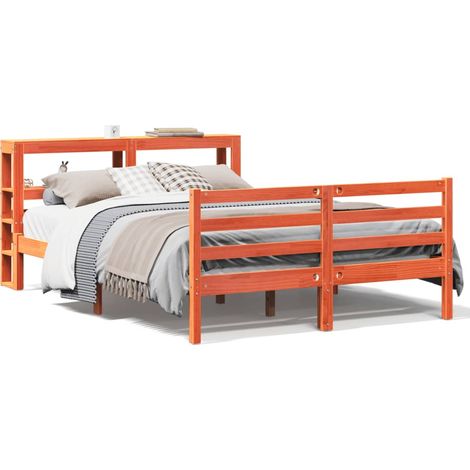 Maison Exclusive - Letto senza Materasso Marrone Cera 120x190 cm in Legno di Pino