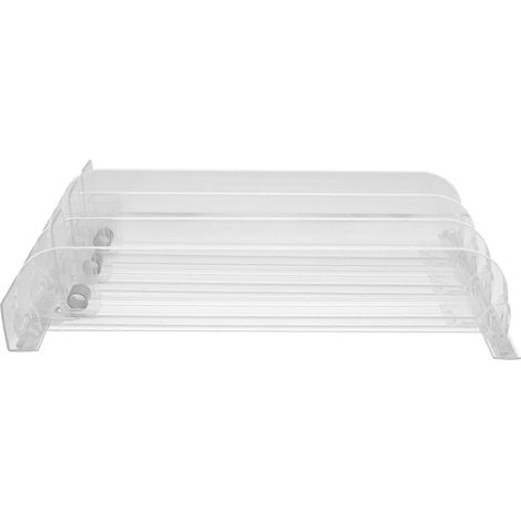 Poussoirs à boissons coulissants en plastique pour organiseur de réfrigérateur (lot de 6) - Pratiques, sûrs et faciles à installer (1/5)