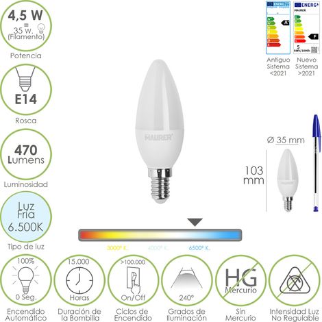 Lampe Maurer led candle 4.5 Watt 470 Lumen