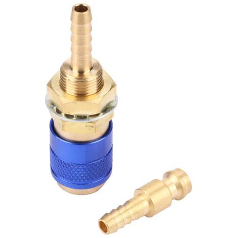 QORVA-M6 Gaz & Connecteur rapide d'eau, pour raccord de torche de soudage MIG TIG, pour le soudage, bleu (1/5)