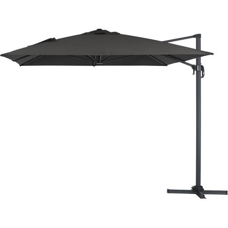 Ombrellone decentrato in alluminio SUN 4 - Rettangolare - 3 x 4 m - Nero (1/5)