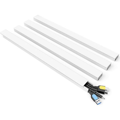 Wandmontiertes Kabelmanagement-Set, 15 mm x 9 mm Kabelabdeckungen, für 1 bis 2 Netzwerkkabel oder 2 bis 3 Kupferdrähte (1/5)