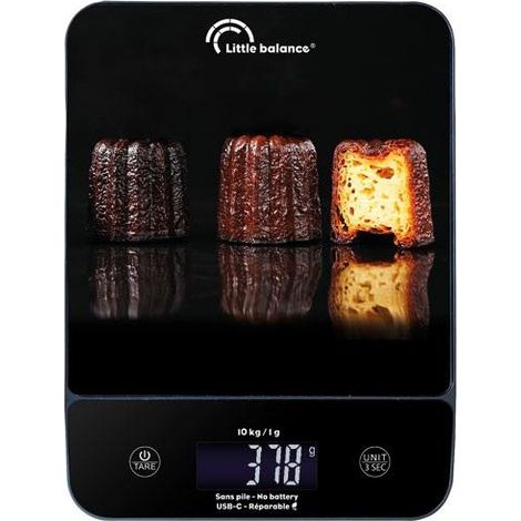 Little Balance 8845 báscula de cocina electrónica negra