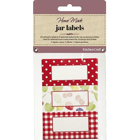 Home Made Pack of Thirty Self-Adhesive Jam Jar Labels - Orchard