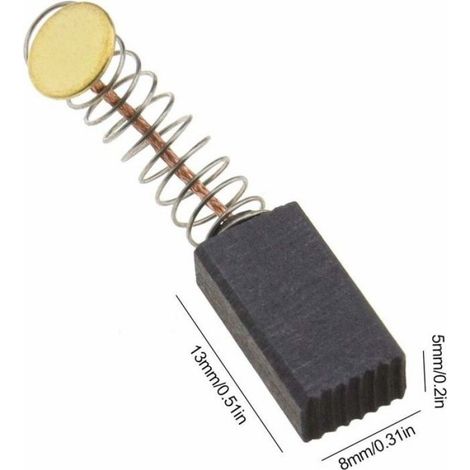 Balais de Charbon Moteur Pièces de Rechange Universelles d'outil électrique pour Meuleuse d'angle Ponceuse Orbitale 5 Paires- (1/5)