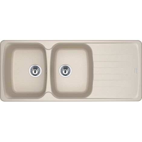 Franke AZG 621. Tipo di lavello: Lavello montato su piano, Forma del lavandino: Rettangolare, Colore del prodotto: Beige. Larghezza: 1160 mm, Profondità: 500 mm, Altezza: 210 mm - 114.0490.254 (1/2)