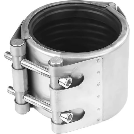 Collier De Serrage DN40 pour Tuyau d'eau en Acier Inoxydable, Compatible avec Les Tuyaux en Plastique Et en Métal (46 Mm - 51 Mm) (1/5)