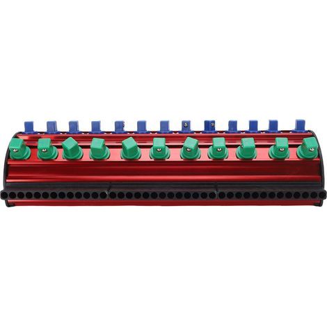 Magnetischer Steckschlüssel- und Bit-Organizer aus ABS-Aluminiumlegierung, Mehrfach-Aufbewahrungsregal für die Werkstatt (1/5)