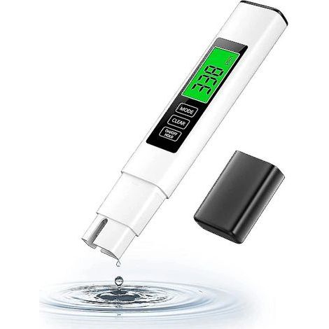 3-in-1 TDS-Wasserqualitätstester, hochpräzises digitales Testkit für Trinkwasser, integrierte Wassertester (1/5)
