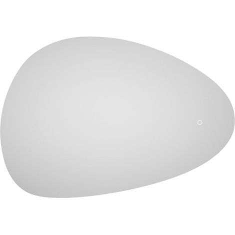 Purity 80x55 cm specchio sospeso asimmetrico con illuminazione a LED e sensore, nero (SATZPURASLED5580)