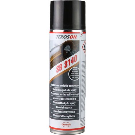 Protection antigravillonage pour voiture – Spray 500 ml noir – Excellente adhérence et résistance à l'abrasion – Application rapide – Teroson