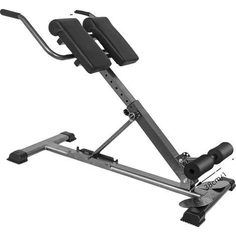 Banc de fitness, hauteur réglable, design multifonctionnel, noir (1/2)