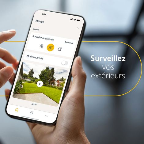 SOMFY 1875326 - Outdoor Camera grise 2 - Caméra de surveillance extérieure wifi — vue 2