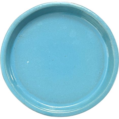 Plato redondo 24cm azul cielo