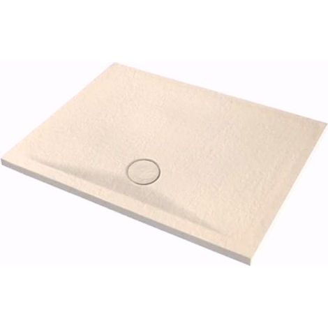 Piatto doccia 80x100 h.4 in ceramica beige Pietraceramica di (1/3)
